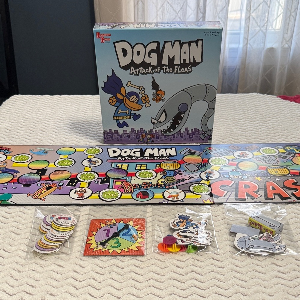 Dog Man Attack of the Fleas Board Game